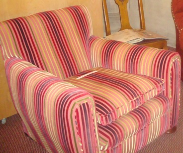 1930s traditional chair with feather cushion